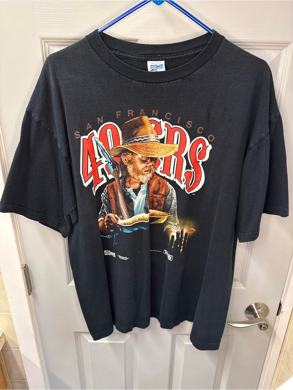 Black San Francisco 49ers Graphic Short Sleeve Tee-Vintage